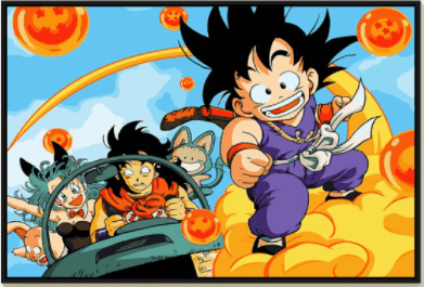 Poster Dragon Ball Goku Magic Cloud