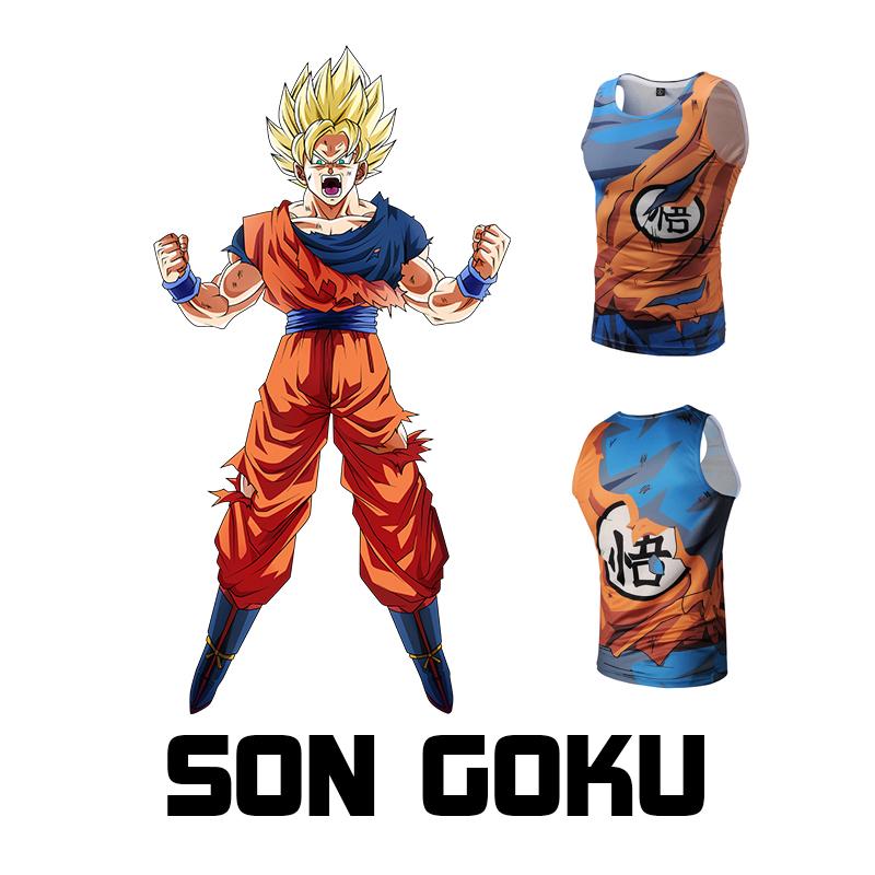 Camiseta sin mangas de combate Dragon Ball Z Goku