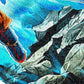 Dragon Ball Goku Super Saiyan Toalla Azul